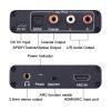 HDMI ARC Adapter, Tendak ARC Audio Extractor with Digital Optical TOSLINK SPDIF/Coaxial and Analog 3.5mm L/R Stereo Audio Converter for HDTV Soundbar Speaker Amplifier view 3