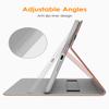 DTTO for iPad mini 4 Case, Premium Leather Folio Stand Cover Case with Multi-Angle Viewing and Auto Wake-Sleep Function, Front Pocket for iPad mini 4 - Brown view 3