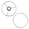 I Like That Lamp Wire Lamp Shade Rings with European Fitter (8 Diameter), Includes 2 Galvanized Steel Silver Drum Rings, Make DIY Table/Floor/Pendant Lamps, Compatible with most IKEA & Target Lamps view 1