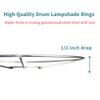 I Like That Lamp Wire Lamp Shade Rings with European Fitter (8 Diameter), Includes 2 Galvanized Steel Silver Drum Rings, Make DIY Table/Floor/Pendant Lamps, Compatible with most IKEA & Target Lamps view 4