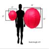 Mudra Crafts 12 Inch Round Chinese Red Paper Lanterns Hanging Decor view 4