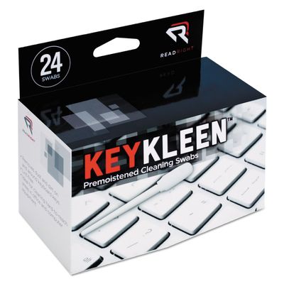 Advantus Read Right RR1243 KeyKleen Premoistened Cleaning Swabs 24/Box