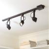 Layna Linear 3-Light Bronze LED Bullet or wall 44" Wide Track Light view 1