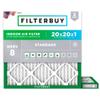 Filterbuy 20x20x1 Air Filter MERV 8 Essential Dust & Allergy Defense (2-Pack), Electrostatic Pleated HVAC AC Furnace Filters Replacement, Made in USA (Actual Size: 19.50 x 19.50 x 0.75) view 1