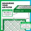 Filterbuy 20x20x1 Air Filter MERV 8 Essential Dust & Allergy Defense (2-Pack), Electrostatic Pleated HVAC AC Furnace Filters Replacement, Made in USA (Actual Size: 19.50 x 19.50 x 0.75) view 2