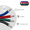 LED Strip Extension Wire Cable Kit-AWSOM LED Strip Wire Solderless LED Connectors 4Pin 10mm for 5050 RGB LED Strip Lights view 4