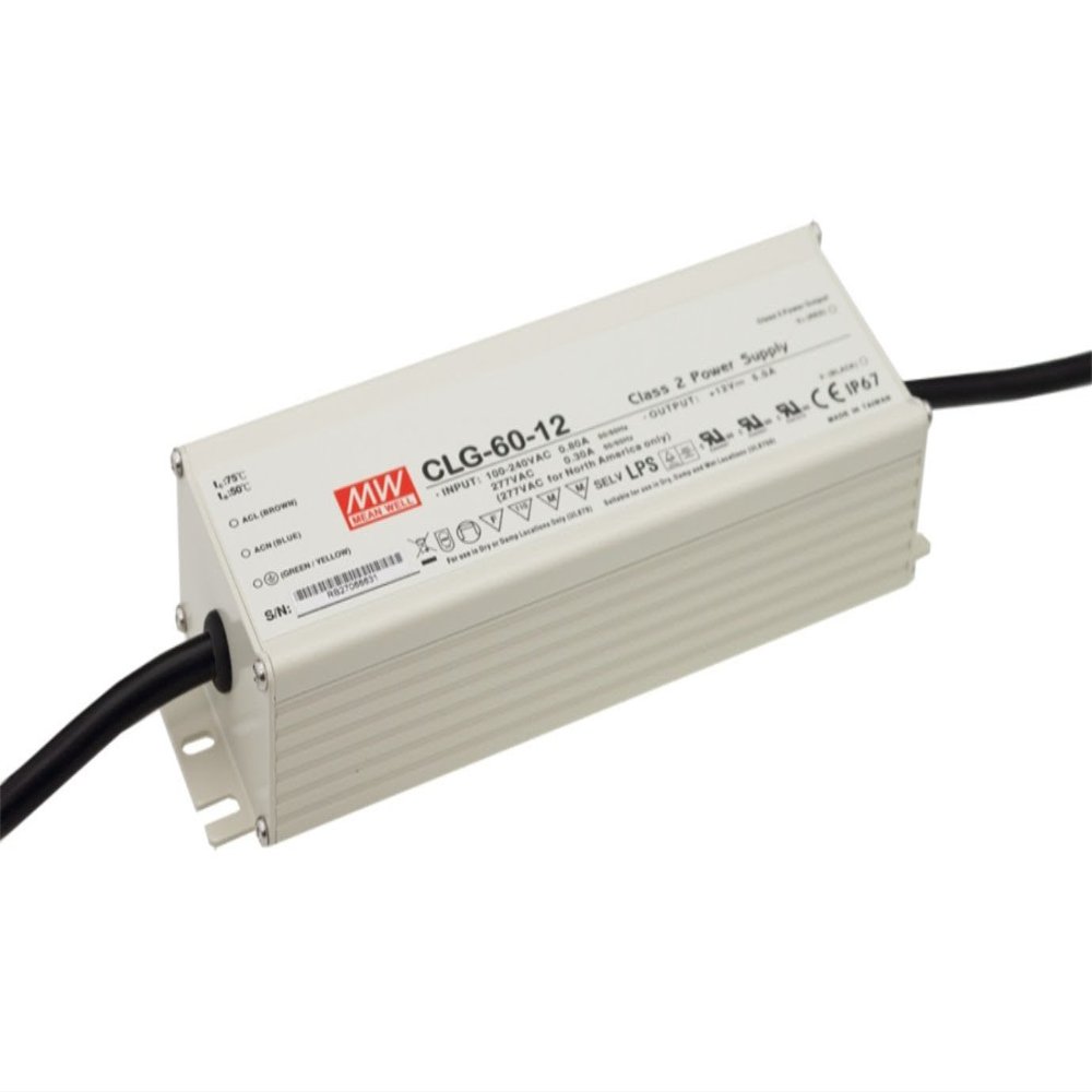 LED Driver 61.2W 36V 1.7A CLG-60-36 Meanwell AC-DC Switching PS CLG-60 Series MEAN WELL C.C Power Supply