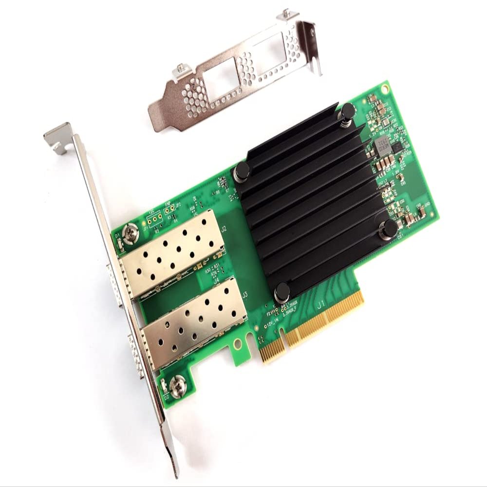 Mellanox Technologies MCX512A-ACAT CONNECTX-5 EN Network Interface Card, 25GBE Dual-Port SFP28, PCIE3.0 X8, Tall BR