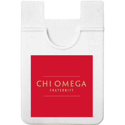 Sorority Shop Chi Omega - Koala Pouch - Logo Design, Adhesive Cell Phone Wallet