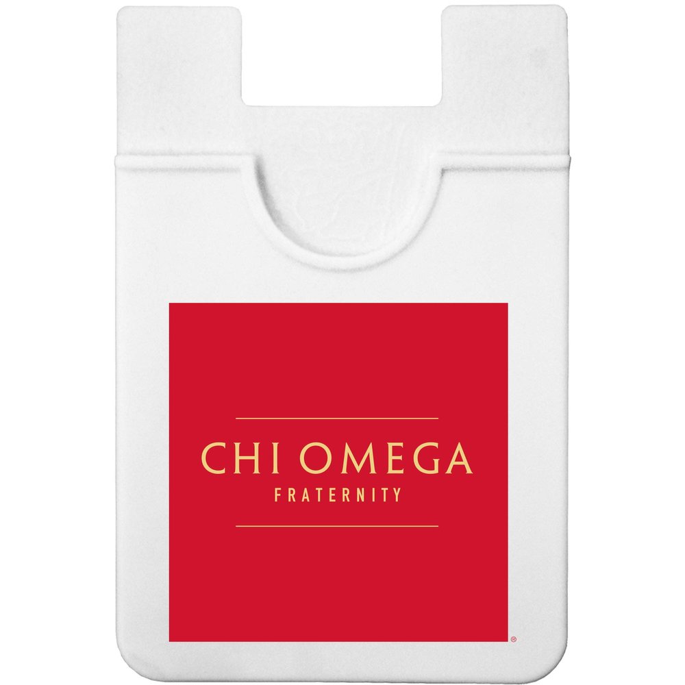 Sorority Shop Chi Omega - Koala Pouch - Logo Design, Adhesive Cell Phone Wallet