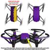 Skin Decal Wrap 2 Pack Compatible with DJI Ryze Tello Ripped Colors Purple Yellow Drone NOT Included view 2