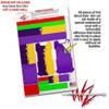 Skin Decal Wrap 2 Pack Compatible with DJI Ryze Tello Ripped Colors Purple Yellow Drone NOT Included view 4
