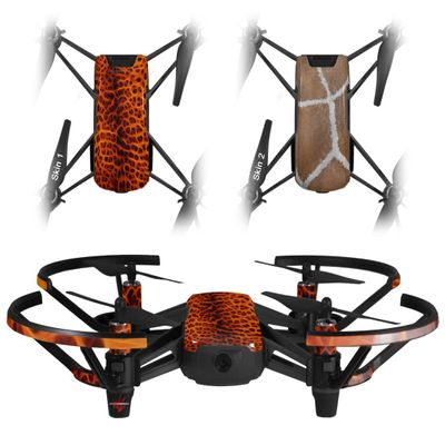 Skin Decal Wrap 2 Pack Compatible with DJI Ryze Tello Fractal Fur Cheetah Drone NOT Included
