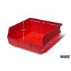 Triton Products 3-235RWS LocBin 8 Piece Wall Storage Unit with 10-7/8 Inch L x 11 Inch W x 5 Inch H Red Interlocking Poly Bins, 6 CT, Wall Mount Rails 8-3/4 Inch L with Hardware, 2 pk view 2
