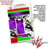Skin Decal Wrap 2 Pack Compatible with DJI Ryze Tello Halftone Splatter Hot Pink Purple Drone NOT Included view 4