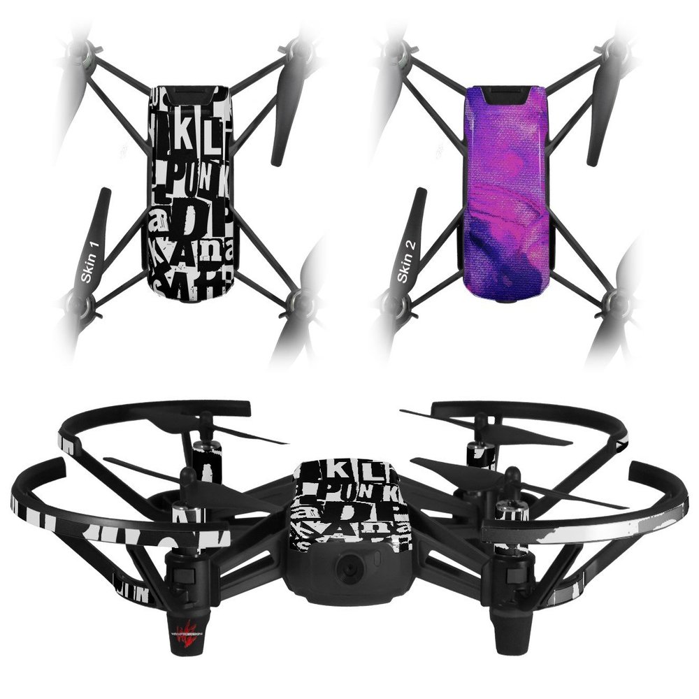 Skin Decal Wrap 2 Pack Compatible with DJI Ryze Tello Punk Rock Drone NOT Included