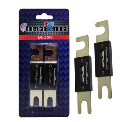 American Terminal TANL100-2 ANL Fuses with Gold Plated Finish (Pack of 2)