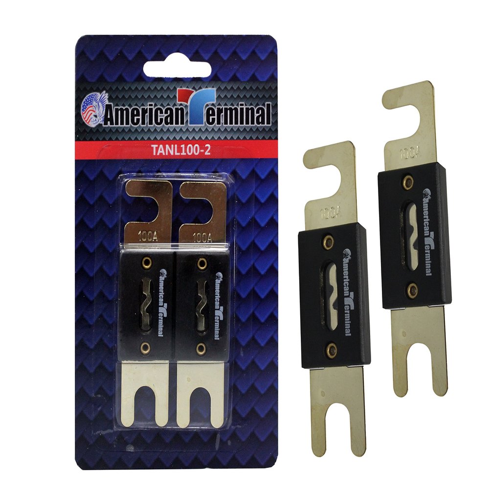 American Terminal TANL100-2 ANL Fuses with Gold Plated Finish (Pack of 2)