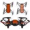 Skin Decal Wrap 2 Pack Compatible with DJI Ryze Tello Solids Collection Burnt Orange Drone NOT Included view 1