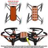 Skin Decal Wrap 2 Pack Compatible with DJI Ryze Tello Solids Collection Burnt Orange Drone NOT Included view 2
