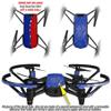 Skin Decal Wrap 2 Pack Compatible with DJI Ryze Tello Ripped Colors Blue Red Drone NOT Included view 2