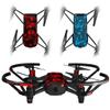 Skin Decal Wrap 2 Pack Compatible with DJI Ryze Tello Skulls Confetti Red Drone NOT Included view 1