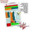 Skin Decal Wrap 2 Pack Compatible with DJI Ryze Tello Ripped Colors Orange Seafoam Green Drone NOT Included view 4