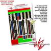 Skin Decal Wrap 2 Pack Compatible with DJI Ryze Tello Painted Faded Cracked Blue Line Stripe USA American Flag Drone NOT Included view 4