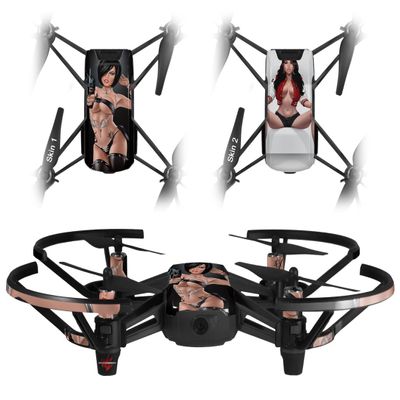 Skin Decal Wrap 2 Pack Compatible with DJI Ryze Tello Pistol Whipped Drone NOT Included