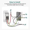 TREATLIFE Smart Dimmer Switch, Single-Pole Smart Switch for Dimmable Bulbs, 2.4GHz WiFi Smart Light Switch Works with Alexa and Google Home, APP Remote Control, Neutral Wire Required view 3