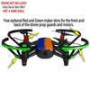 Skin Decal Wrap 2 Pack Compatible with DJI Ryze Tello Ripped Colors Blue Orange Drone NOT Included view 3