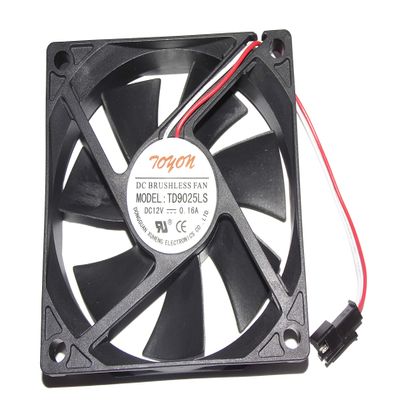 90x90x25mm TD9025LS 12V 0.16A 2Wire 9cm Wine Refrigerator AWC-FAN1 Cooler Fan