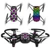 Skin Decal Wrap 2 Pack Compatible with DJI Ryze Tello Hearts and Stars Pink Drone NOT Included view 1