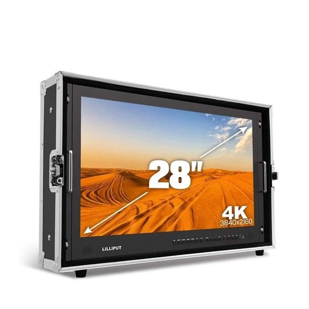Lilliput 28" 3840x2160 Broadcast Monitor 3G SDI 4K Ultra HD Monitor SDI HDMI TALLY Director Monitor for Camera
