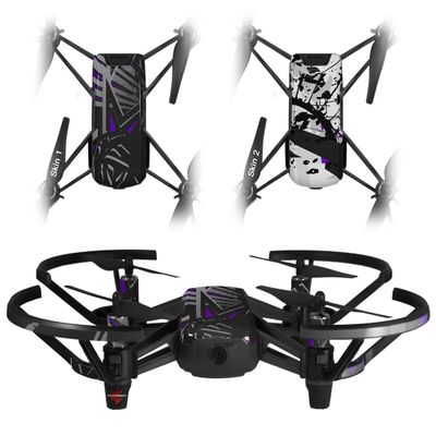 Skin Decal Wrap 2 Pack Compatible with DJI Ryze Tello Baja 0023 Purple Drone NOT Included