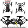Skin Decal Wrap 2 Pack Compatible with DJI Ryze Tello Baja 0023 Red Drone NOT Included view 2