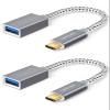 CableCreation 2-Pack USB to USB C Adapter 0.5FT/0.15m, USB C OTG Cable view 1