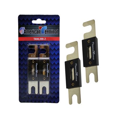American Terminal TANL200-2 ANL Fuses with Gold Plated Finish (Pack of 2)