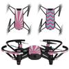 Skin Decal Wrap 2 Pack Compatible with DJI Ryze Tello Rising Sun Japanese Flag Pink Drone NOT Included view 1