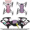 Skin Decal Wrap 2 Pack Compatible with DJI Ryze Tello Rising Sun Japanese Flag Pink Drone NOT Included view 2