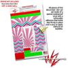 Skin Decal Wrap 2 Pack Compatible with DJI Ryze Tello Rising Sun Japanese Flag Pink Drone NOT Included view 4