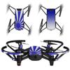 Skin Decal Wrap 2 Pack Compatible with DJI Ryze Tello Rising Sun Japanese Flag Blue Drone NOT Included view 1