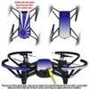 Skin Decal Wrap 2 Pack Compatible with DJI Ryze Tello Rising Sun Japanese Flag Blue Drone NOT Included view 2