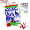 Skin Decal Wrap 2 Pack Compatible with DJI Ryze Tello Rising Sun Japanese Flag Blue Drone NOT Included view 4