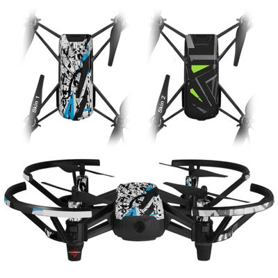 Skin Decal Wrap 2 Pack Compatible with DJI Ryze Tello Baja 0018 Blue Medium Drone NOT Included