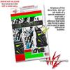 Skin Decal Wrap 2 Pack Compatible with DJI Ryze Tello Baja 0018 Blue Medium Drone NOT Included view 4