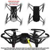 Skin Decal Wrap 2 Pack Compatible with DJI Ryze Tello Metal Flames Chrome Drone NOT Included view 2