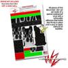Skin Decal Wrap 2 Pack Compatible with DJI Ryze Tello Metal Flames Chrome Drone NOT Included view 4