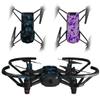 Skin Decal Wrap 2 Pack Compatible with DJI Ryze Tello Skulls Confetti Blue Drone NOT Included view 1