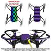 Skin Decal Wrap 2 Pack Compatible with DJI Ryze Tello Rainbow Checkerboard Drone NOT Included view 2